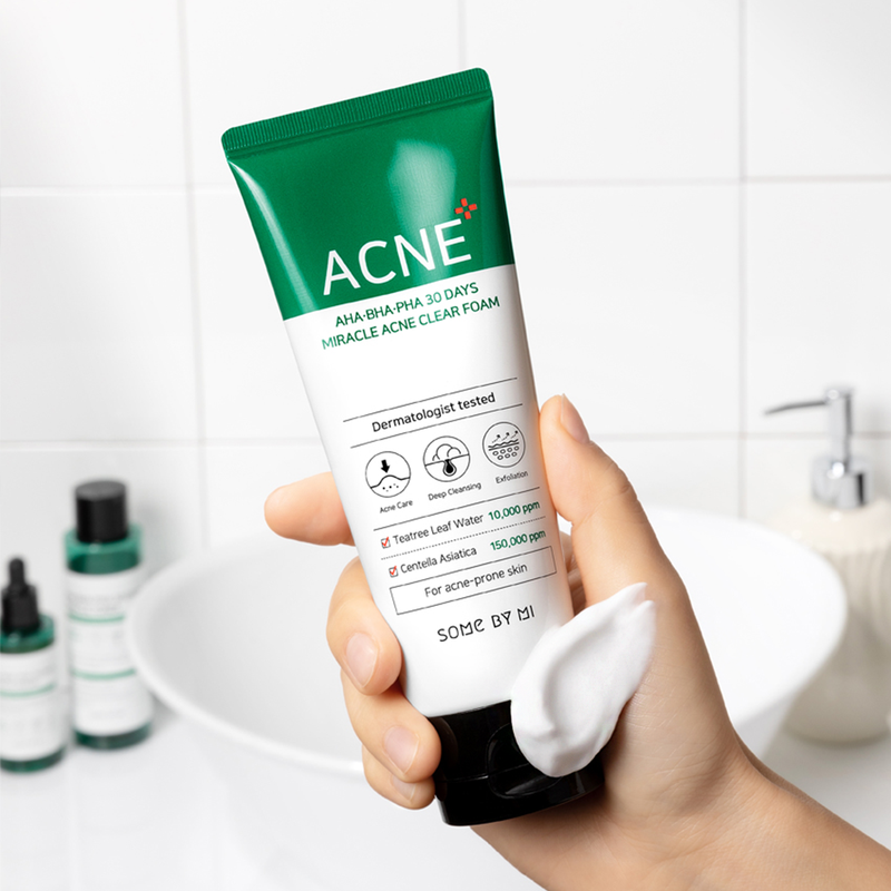 [SOME BY MI] AHA-BHA-PHA 30DAYS MIRACLE ACNE CLEAR FOAM 100ml