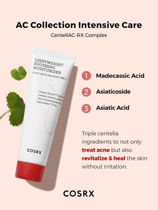 [COSRX] AC Collection Crème Hydratante Apaisante Légère 80ml