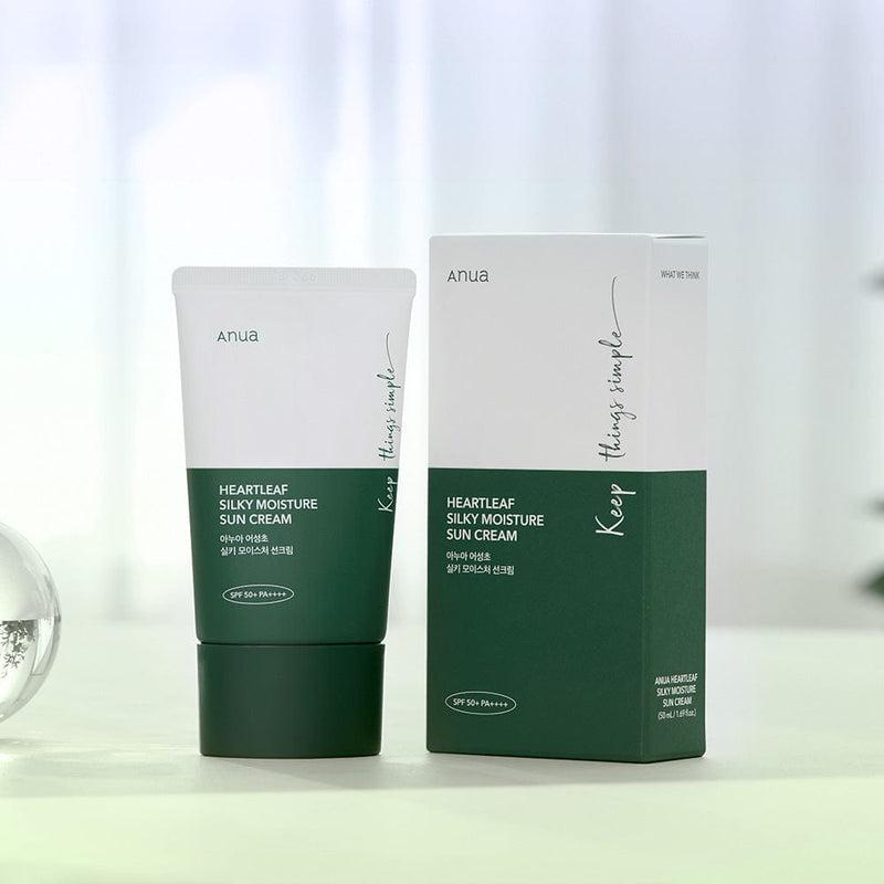 [Anua] ÉCRAN SOLAIRE HYDRATANT SOYEUX À BASE DE FEUILLES DE CŒUR 50ml