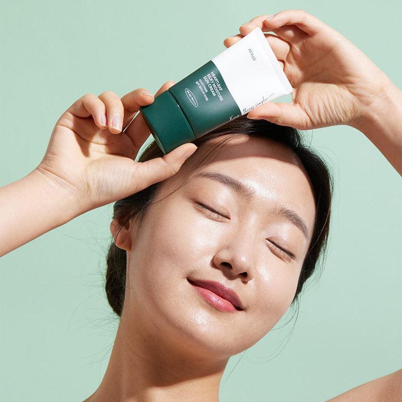 [Anua] ÉCRAN SOLAIRE HYDRATANT SOYEUX À BASE DE FEUILLES DE CŒUR 50ml