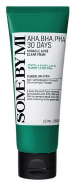 [SOME BY MI] AHA-BHA-PHA 30DAYS MIRACLE ACNE CLEAR FOAM 100ml