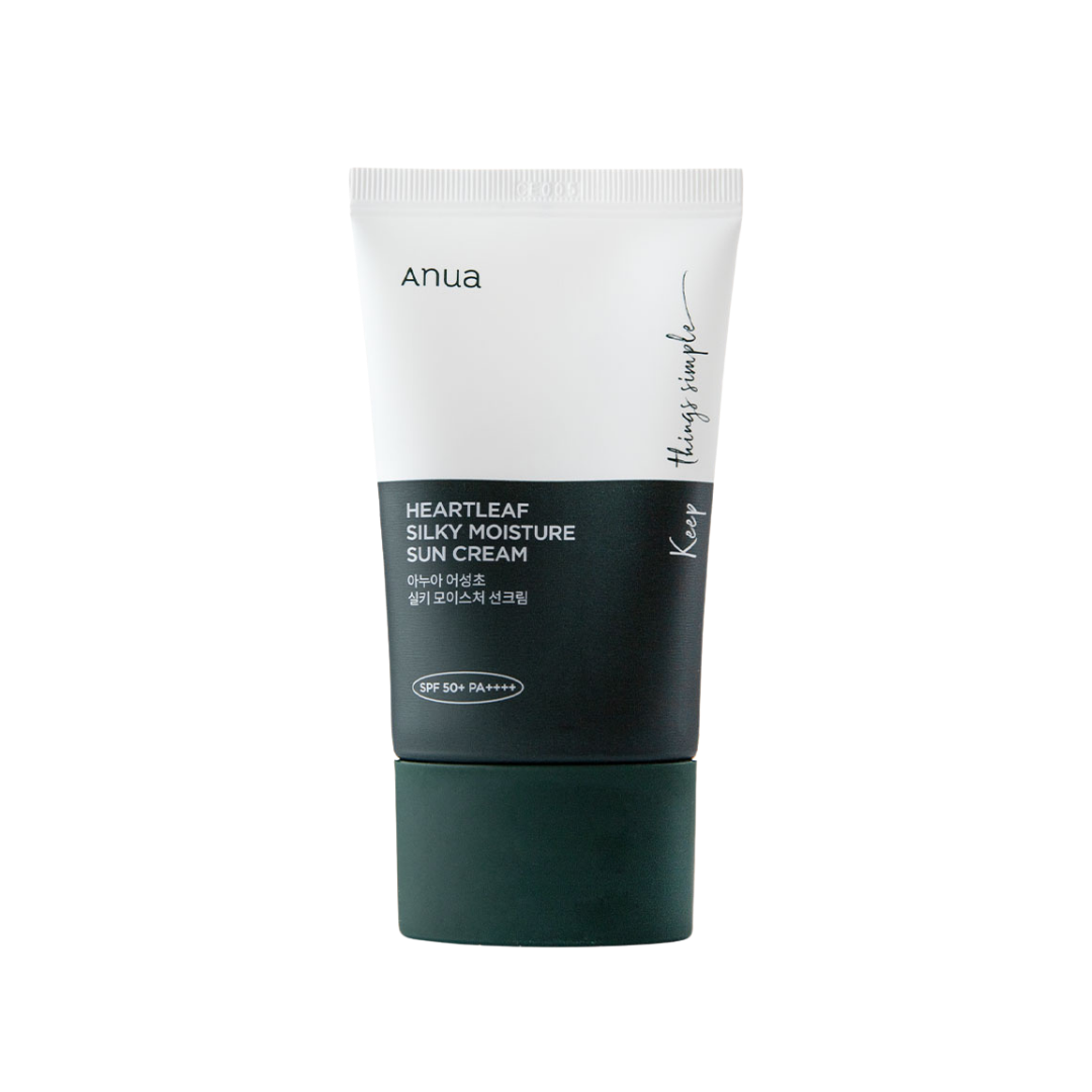 [Anua] ÉCRAN SOLAIRE HYDRATANT SOYEUX À BASE DE FEUILLES DE CŒUR 50ml