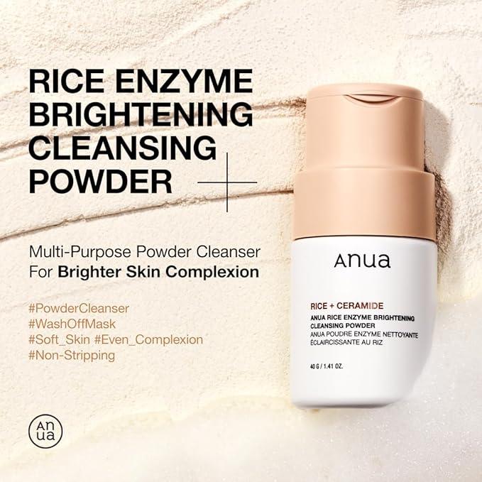 [Anua] POUDRE NETTOYANTE ÉCLAIRCISSANTE AUX ENZYMES DE RIZ 40g