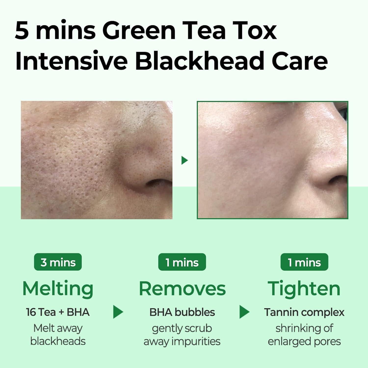 [SOME BY MI] BYE BYE BLACKHEAD 30 DAYS MIRACLE GREEN TEA TOX BUBBLE CLEANSER 120g