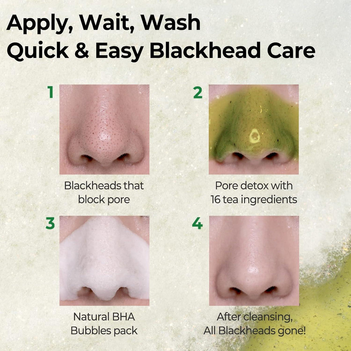 [SOME BY MI] BYE BYE BLACKHEAD 30 DAYS MIRACLE GREEN TEA TOX BUBBLE CLEANSER 120g