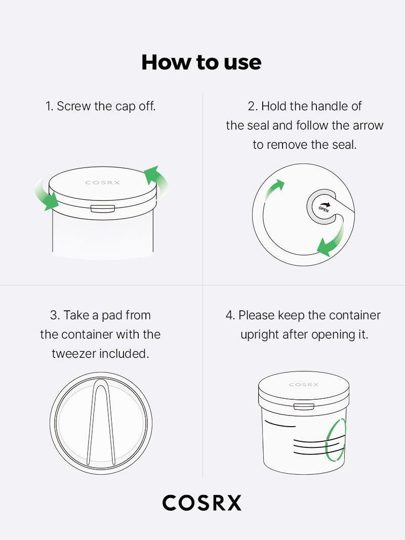 [COSRX] One Step Green Hero Calming Pad 70 tampons