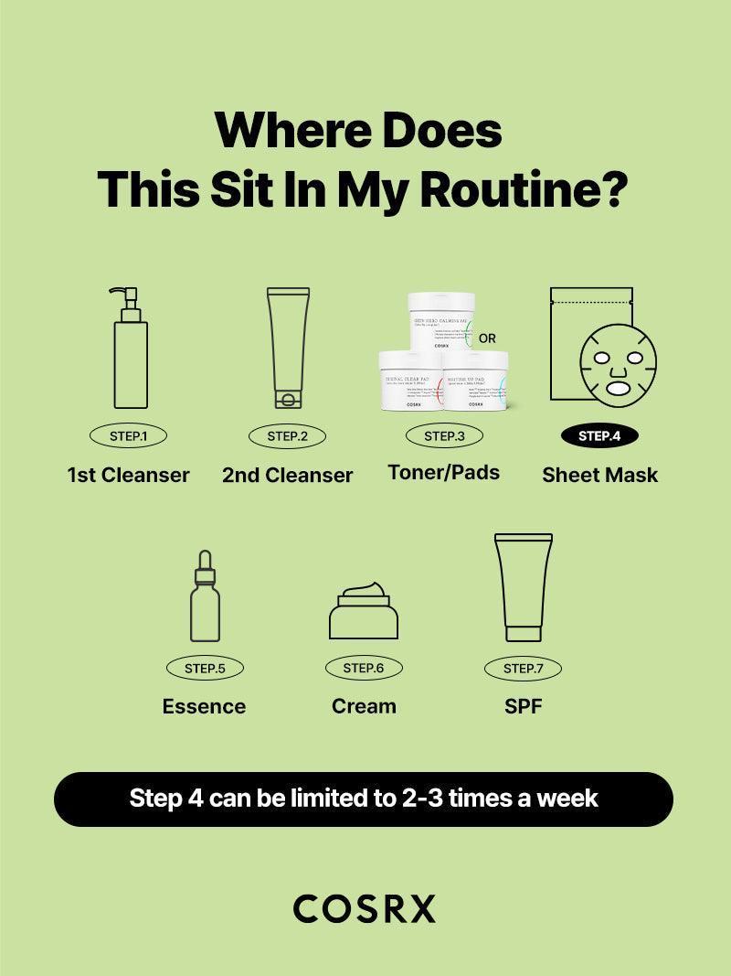[COSRX] One Step Green Hero Calming Pad 70 tampons