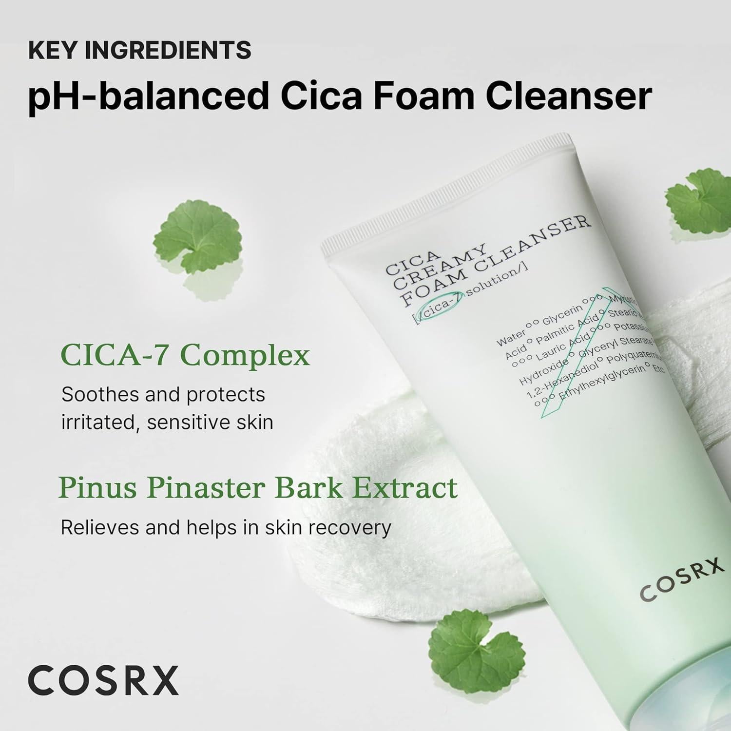[COSRX] Nettoyant moussant crémeux Pure Fit Cica 150ml