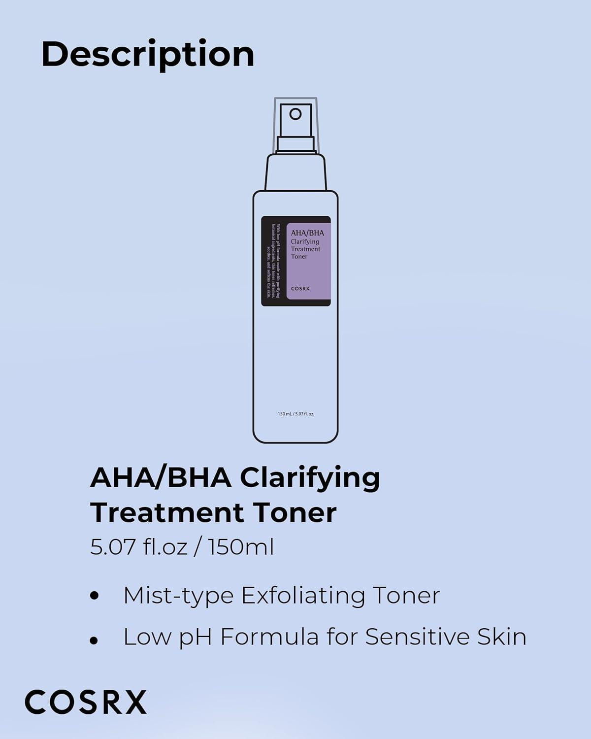 [COSRX] Tonique de Traitement Clarifiant AHA/BHA 150ml