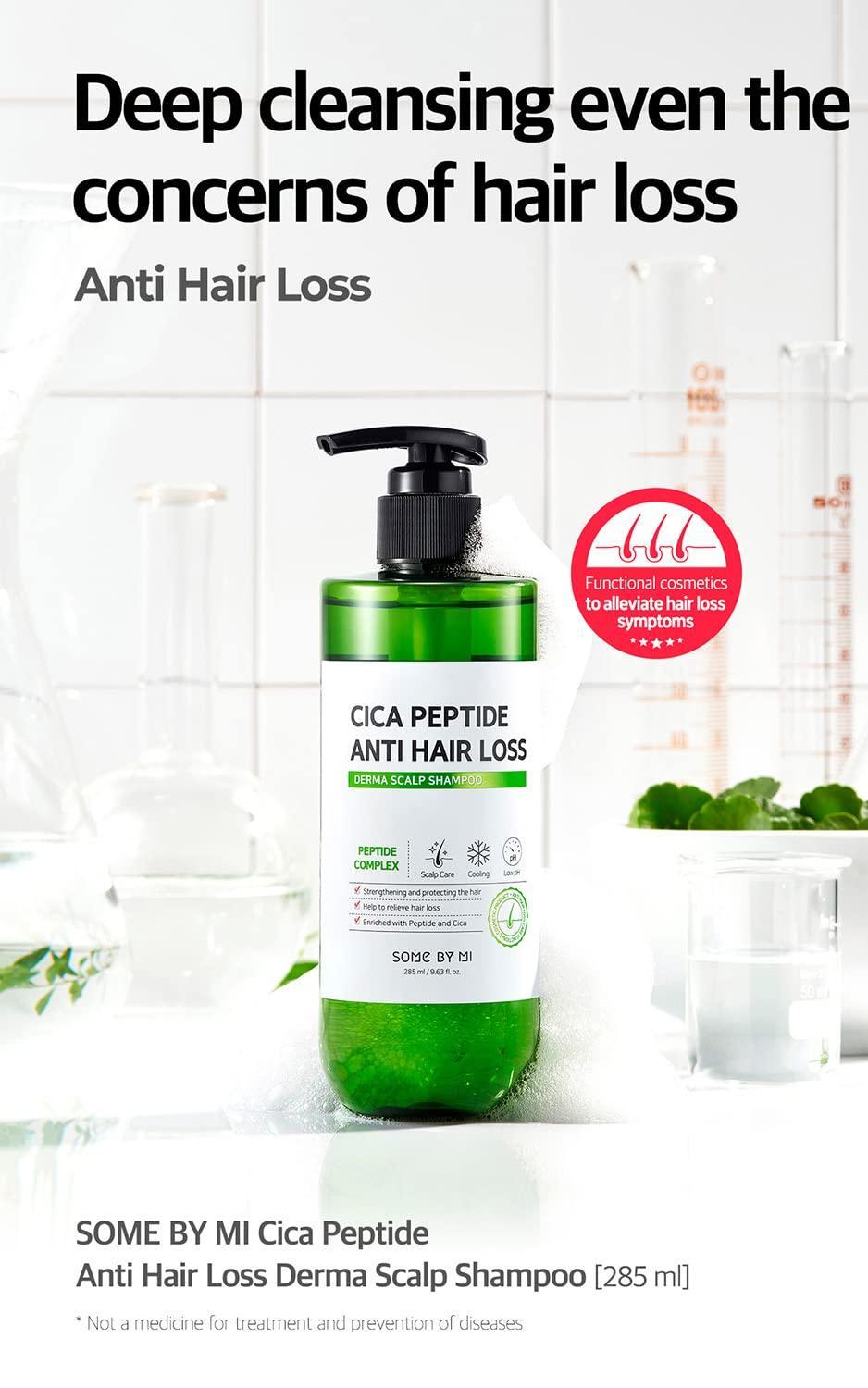 [SOME BY MI] Cica Peptide Anti Hair Loss Derma Scalp Shampoo 285ml