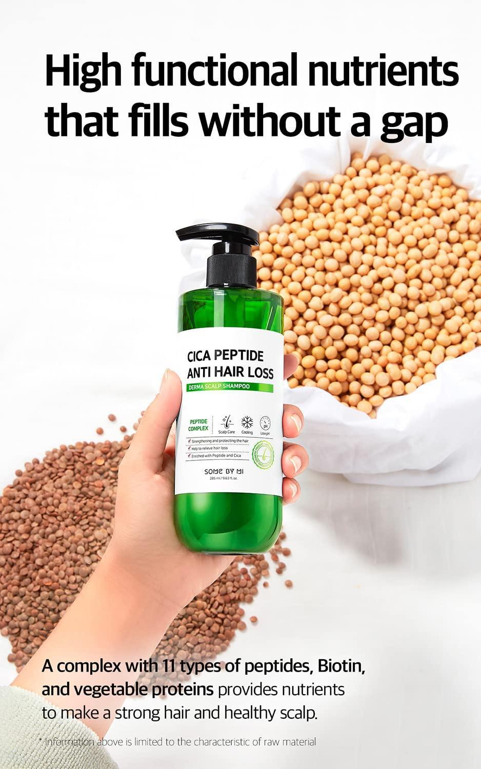 [SOME BY MI] Cica Peptide Anti Hair Loss Derma Scalp Shampoo 285ml