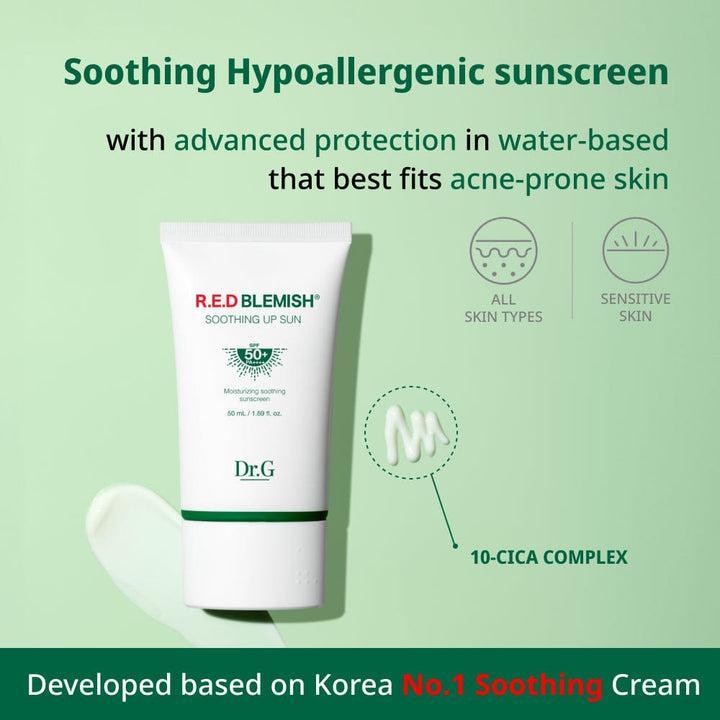 [Dr.G] Crème Solaire Apaisante Red Blemish SPF 50ml