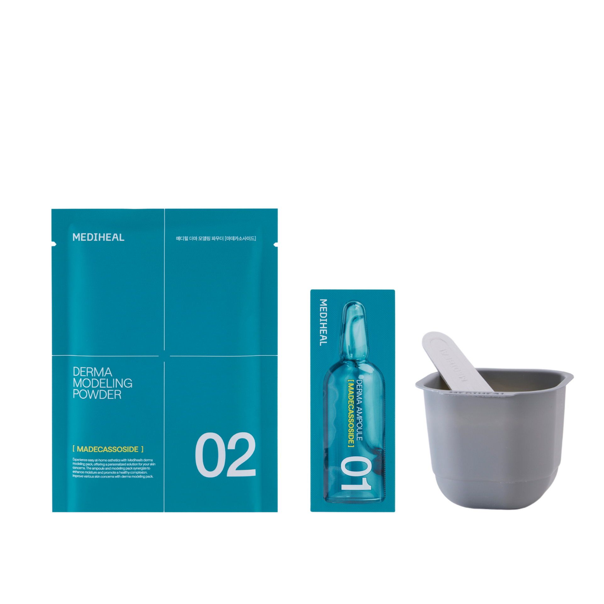 [Mediheal] Masque Modeling Derma Madécassoside Taches (Ampoule 2ml + Poudre 28g)