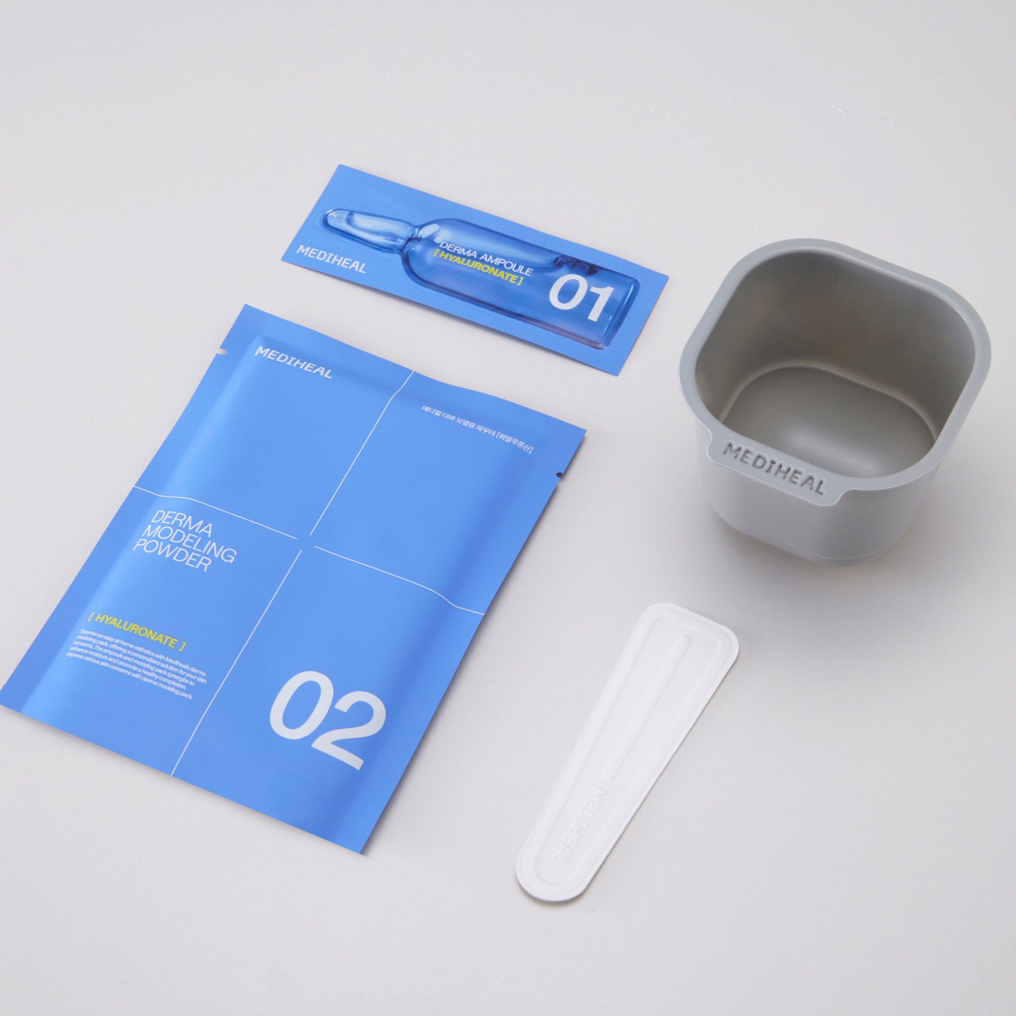 [Mediheal] Masque modelant Derma Hyaluronate Hydratant (Ampoule 2ml + Poudre 28g)