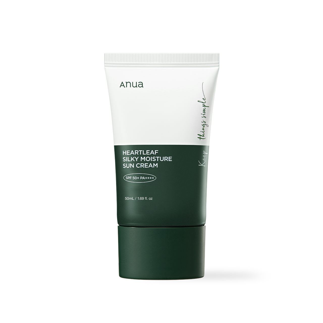 [Anua] ÉCRAN SOLAIRE HYDRATANT SOYEUX À BASE DE FEUILLES DE CŒUR 50ml