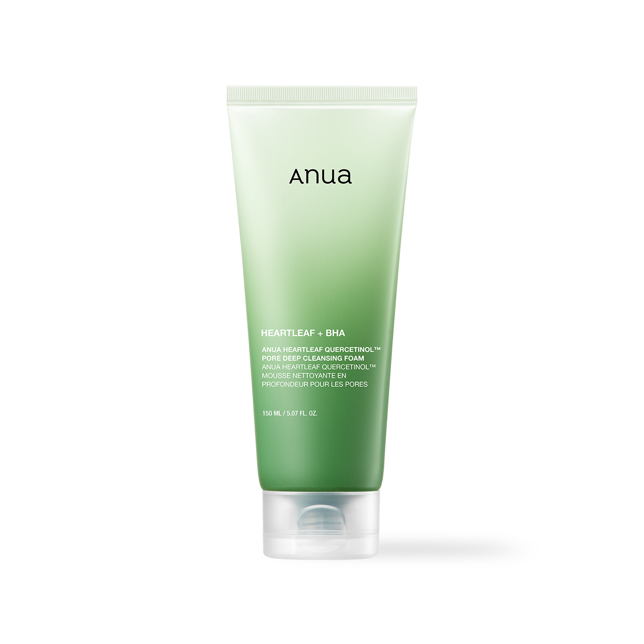 [Anua] MOUSSE NETTOYANTE PROFONDE POUR LES PORES QUERCETINOL CŒUR DE FEUILLE 150ML