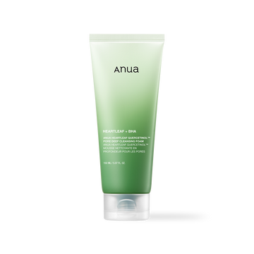 [Anua] MOUSSE NETTOYANTE PROFONDE POUR LES PORES QUERCETINOL CŒUR DE FEUILLE 150ML