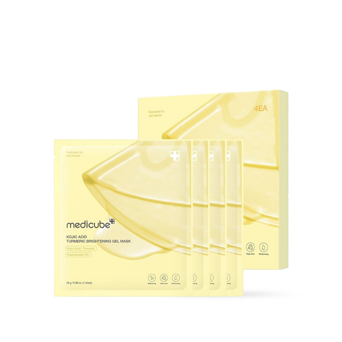 [Medicube] Kojic Acid Turmeric Brightening Gel Mask 4EA