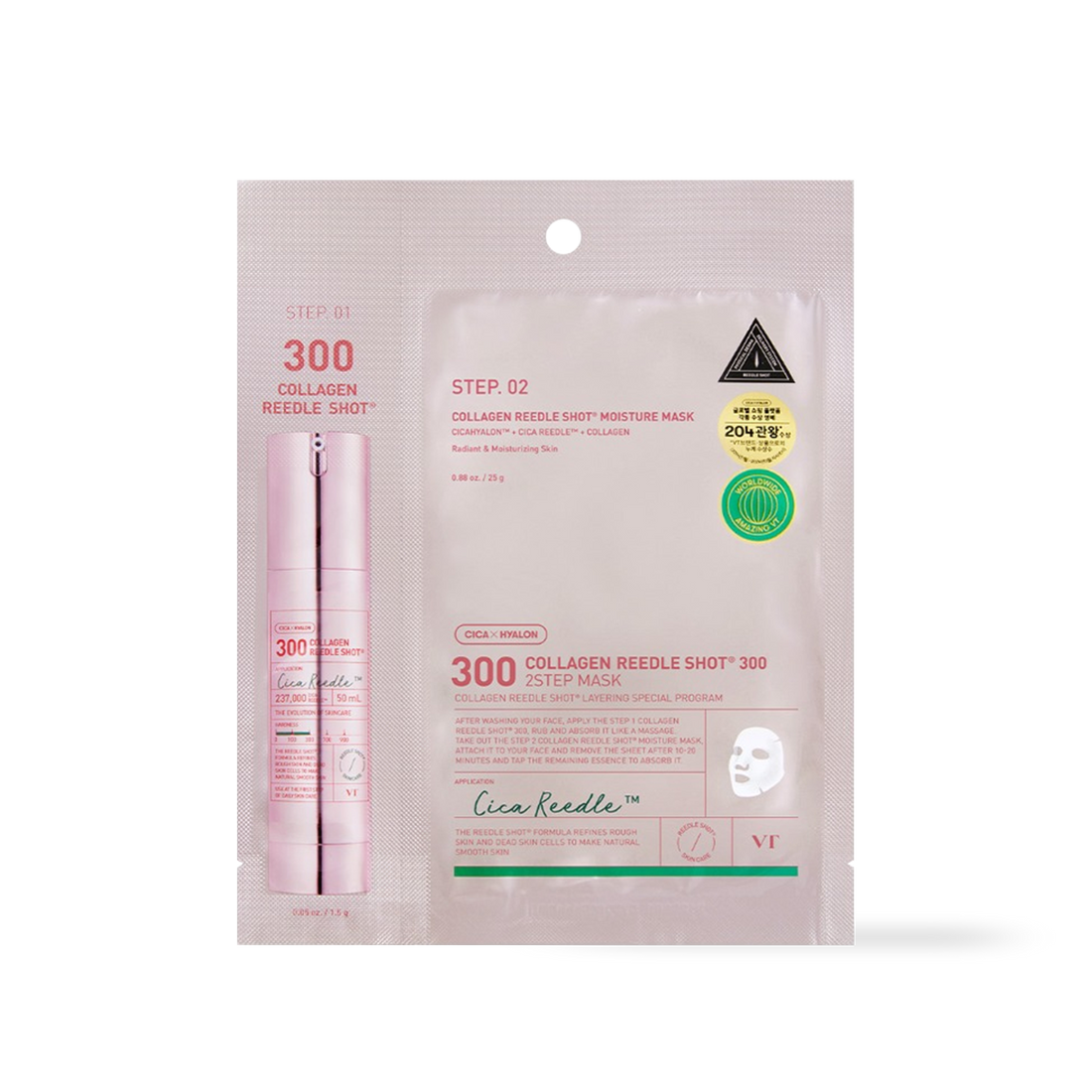 [VT Cosmetics] COLLAGEN Reedles Shot 300hL MASQUE EN 2 ÉTAPES