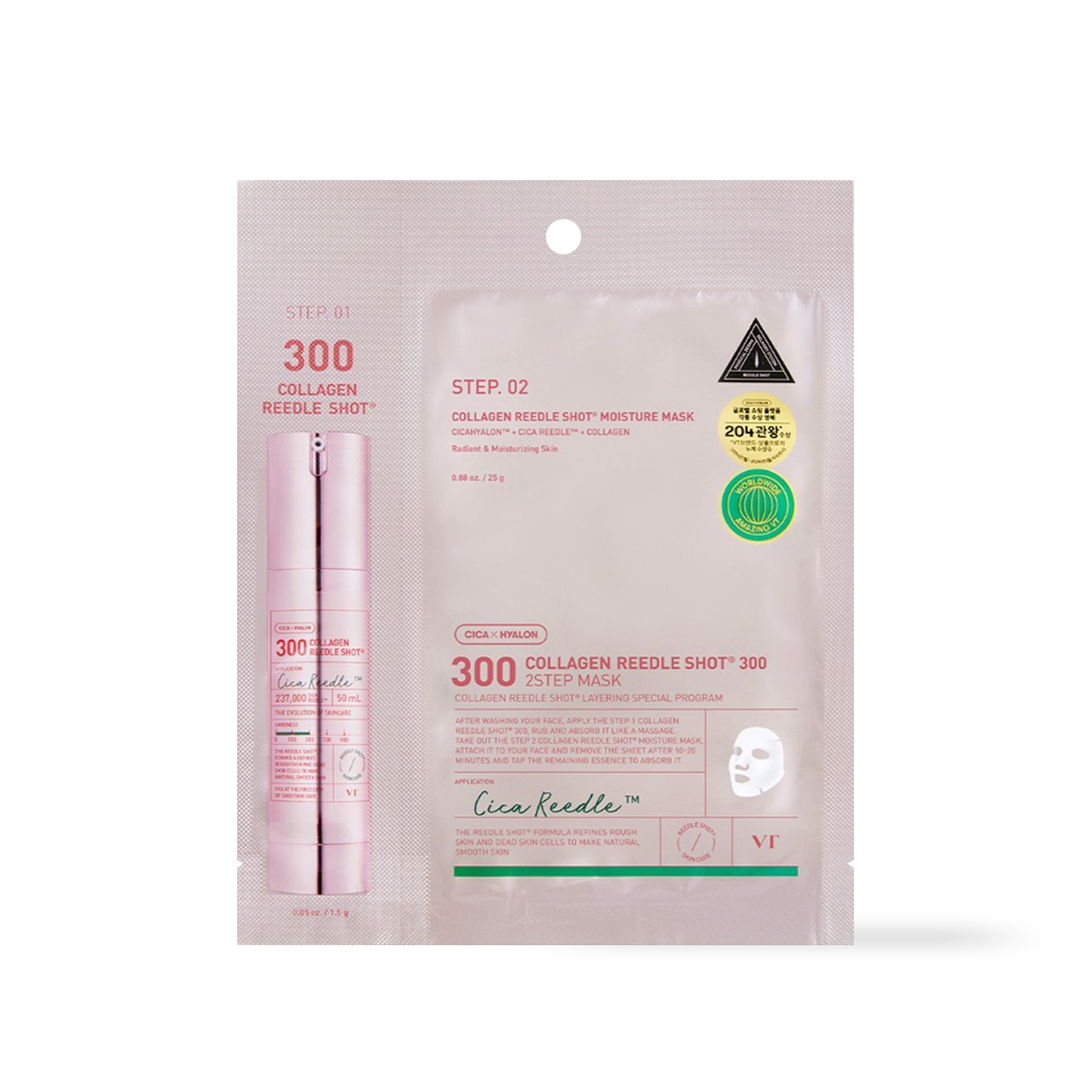 [VT Cosmetics] COLLAGEN Reedles Shot 300hL MASQUE EN 2 ÉTAPES