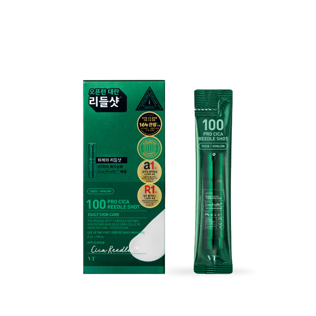 [VT Cosmetics] 100 PRO CICA Reedle shot 10 unités