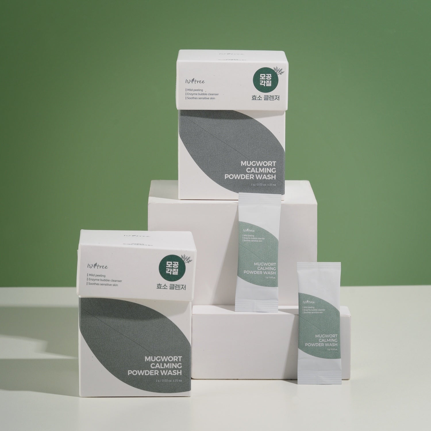 [Isntree] Mugwort Calming Powder Wash 1g*25 unités