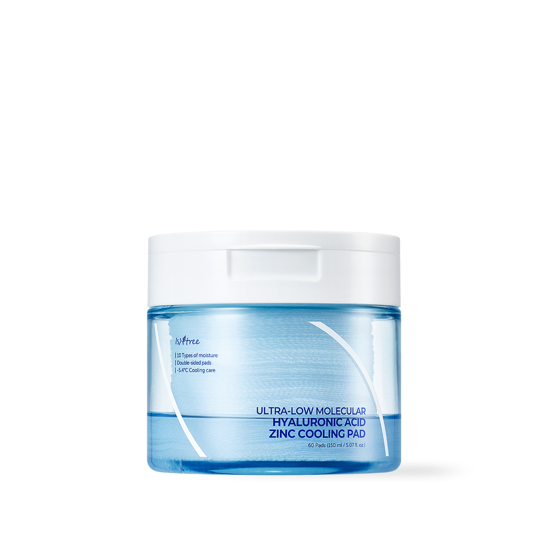 [Isntree] Ultra-Low Molecular Hyaluronic Acid Zinc Cooling Pad 150ml 60ea