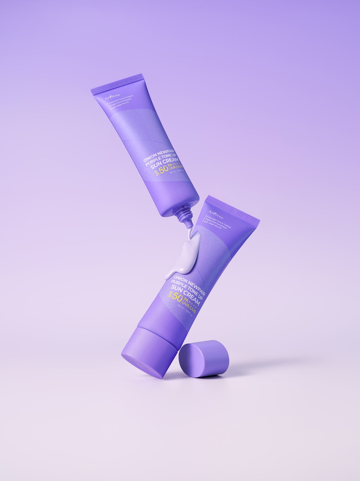 [Isntree] Crème solaire tonifiante violette Onion Newpair 50ml