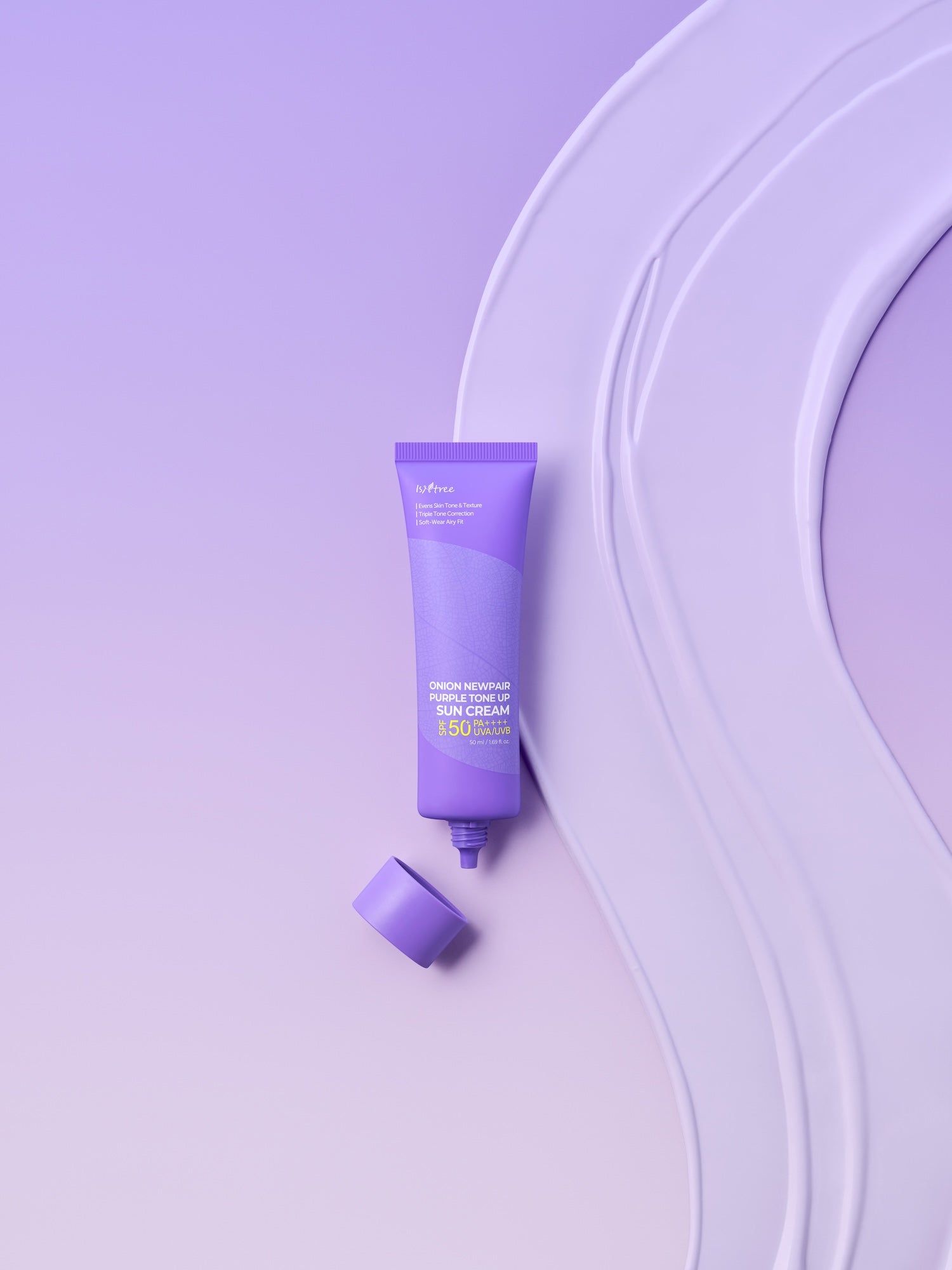 [Isntree] Crème solaire tonifiante violette Onion Newpair 50ml