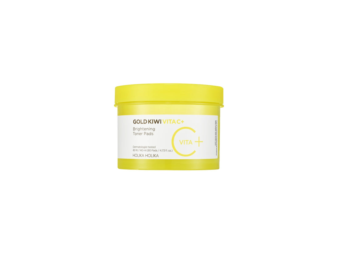 [HolikaHolika] Gold Kiwi Vita C Plus Brightening Toner Pad 80pcs