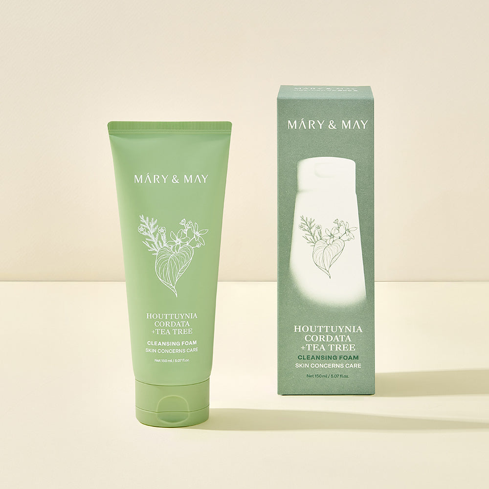 [Mary&May] Houttuynia Cordata + Tea Tree Cleansing Foam - 150ml