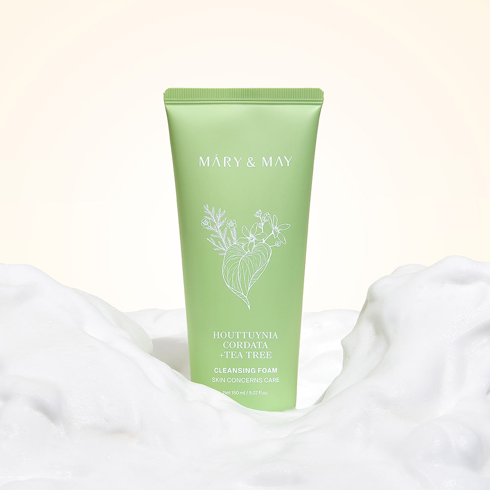[Mary&May] Houttuynia Cordata + Tea Tree Cleansing Foam - 150ml