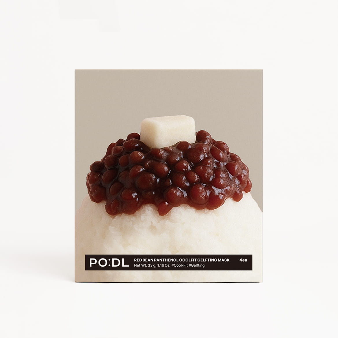 [PO:DL] Red Bean Panthenol Coolfit Gelfting Mask (4ea) (+Special Gift)