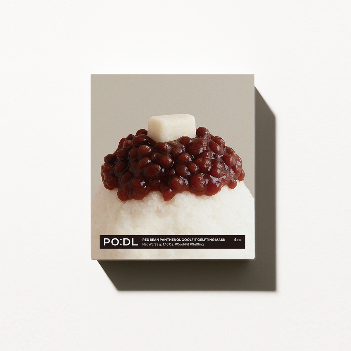 [PO:DL] Red Bean Panthenol Coolfit Gelfting Mask (4ea) (+Special Gift)