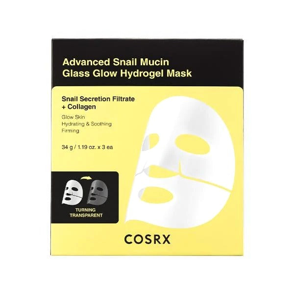 [Cosrx] Advanced Snail Mucin Glass Glow Hydrogel Mask 3ea